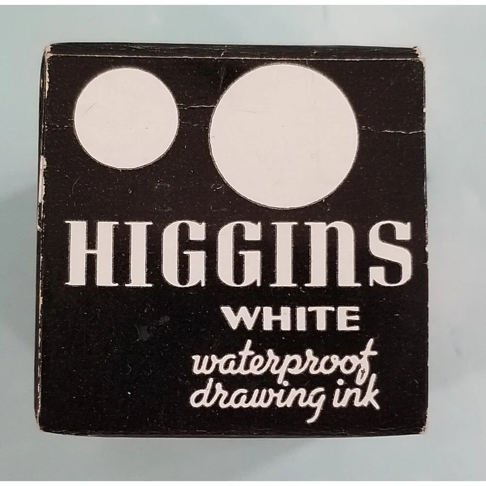 NOS Sealed Higgins American Drawing Ink No. 4265 White